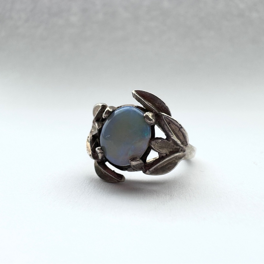 Vintage Cabochon Opal Ring Size 6